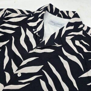 Officine Generale Paris Zebra Print Button Down Short Sleeve Shirt Men's M